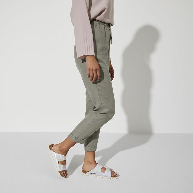 Birkenstock Vegan Micro Fiber Arizona Dame Sølv | NO 4OKI